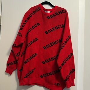 Balenciaga logo wool sweater